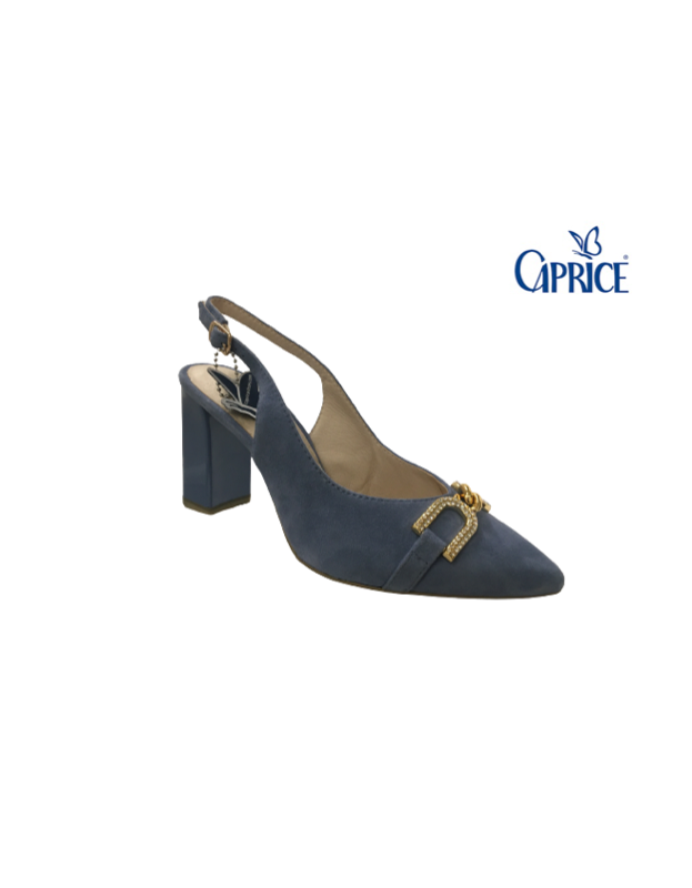 Dámske sandále CAPRICE 29600 BLUE SUEDE