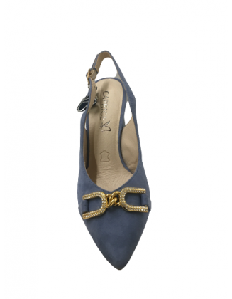 Dámske sandále CAPRICE 29600 BLUE SUEDE