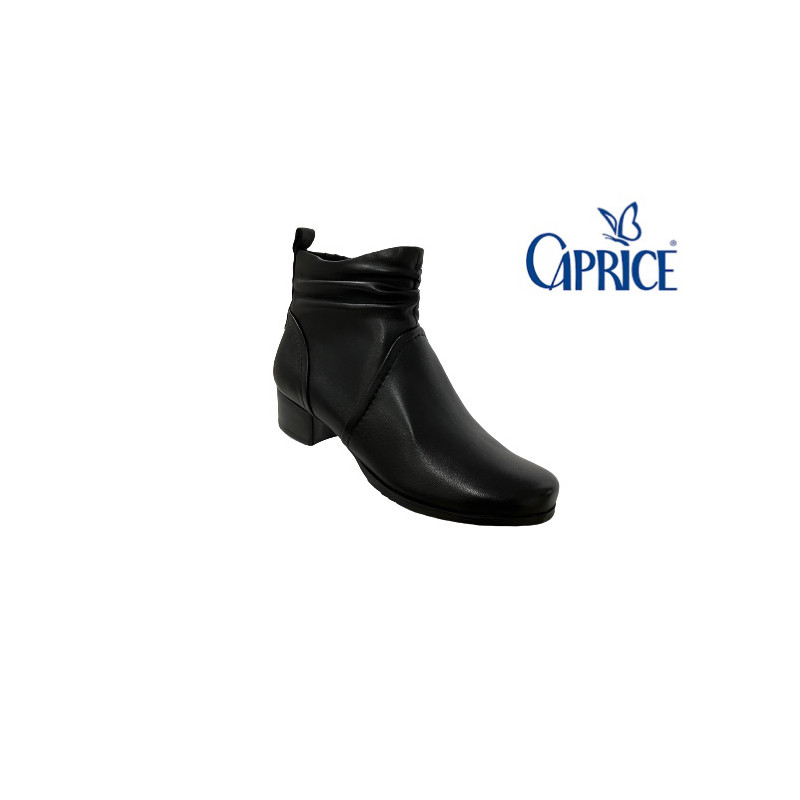 Dámska kožená obuv CAPRICE 9-25358-41 BLACK SOFTNAP.