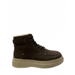 Pánske kožené topánky Klondike MH-586H08- Dark brown