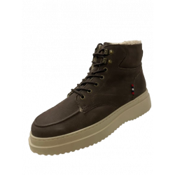 Pánske kožené topánky Klondike MH-586H08- Dark brown