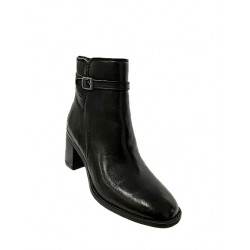 Dámska kožená obuv KLONDIKE WH-476H04 BLACK
