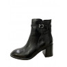 Dámska kožená obuv KLONDIKE WH-476H04 BLACK