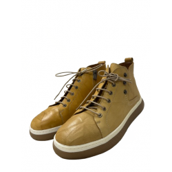 Dámska kožená obuv KLOP 301-1203-104 YELLOW