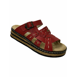 Dámske vsuvky Rieker 62976-33 - Red